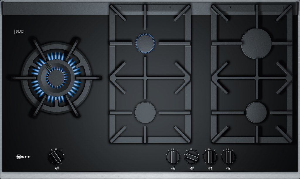 neff gas hob with wok burner