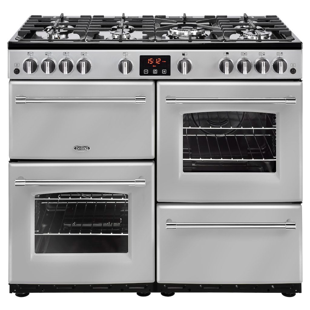 belling farmhouse 100g gas range cooker black