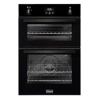Stoves 444444843Stoves ST BI900 G Blk Built In Double Gas Oven